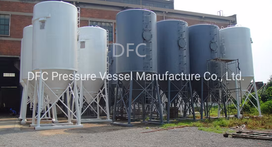 Polvere sfusa polverizzata per lo stoccaggio del cemento nel silo di calce ASME